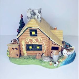 Vintage Partylite - Gone Fishing cabin NIB